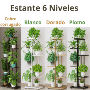 Estante plantil de 6 niveles